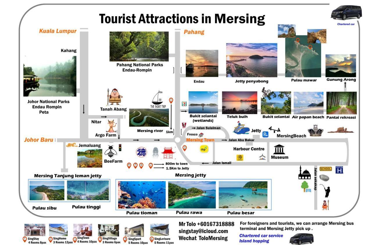 Singleisure Holiday House Mersing Buitenkant foto