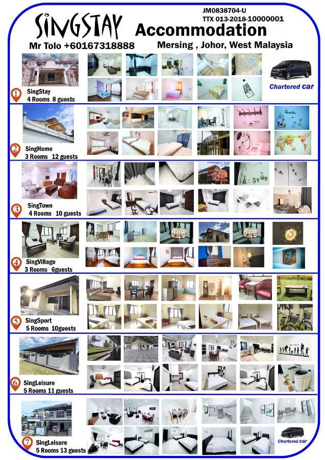 Singleisure Holiday House Mersing Buitenkant foto