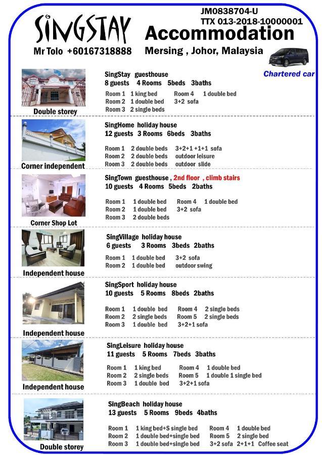 Singleisure Holiday House Mersing Buitenkant foto